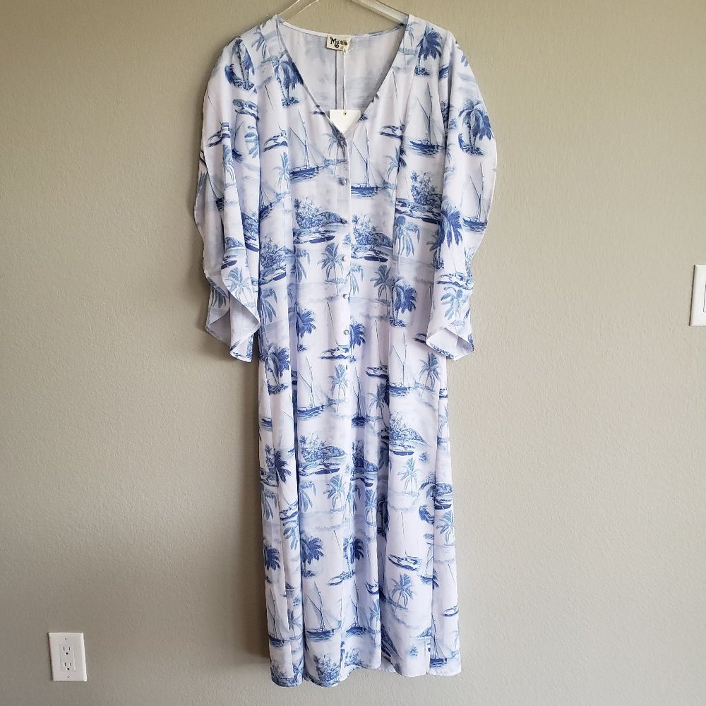 SMYM Layne Kimono Sail Away Swim Cover Up S/M - Picture 2 of 6